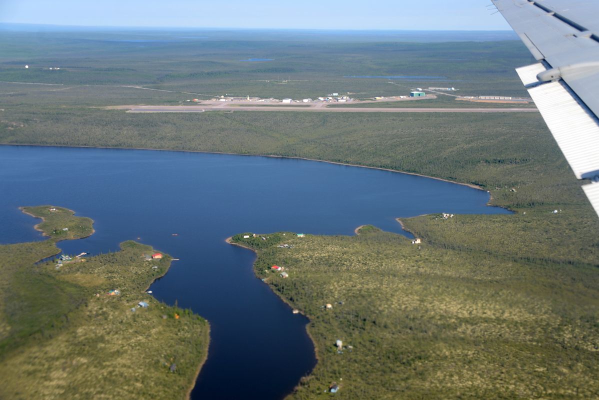07C Houses On The Shores Of A Lake With The Inuvik Northwest Territories Airport Beyond